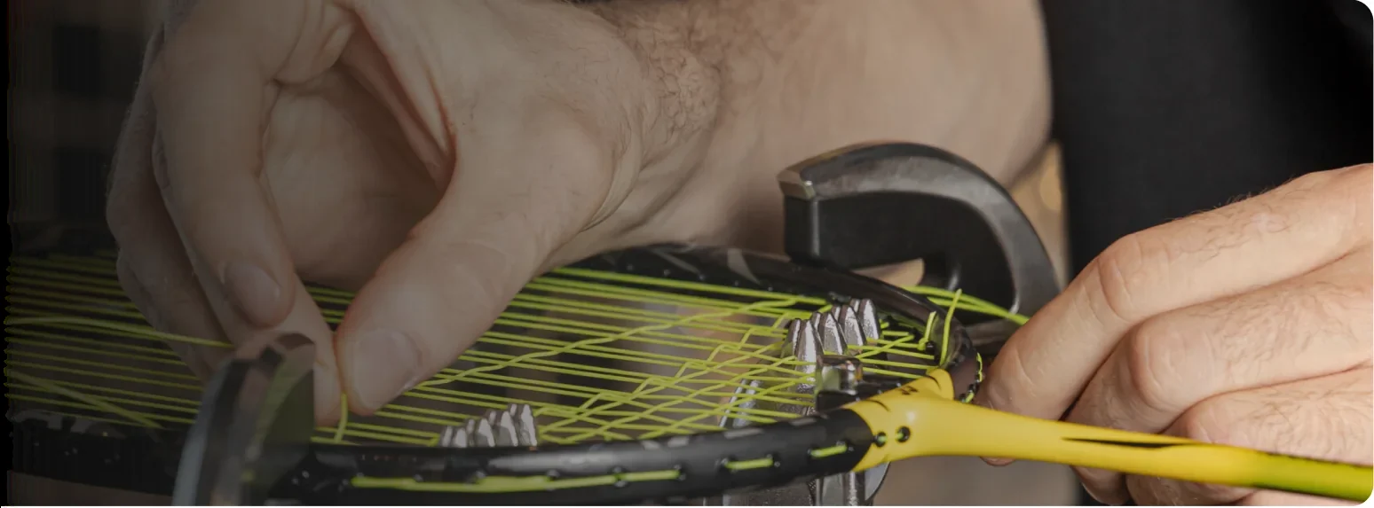 Cordage pour tout le parc raquettes du club