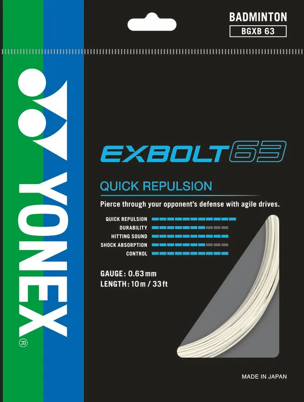 Yonex BG Exbolt 63 White