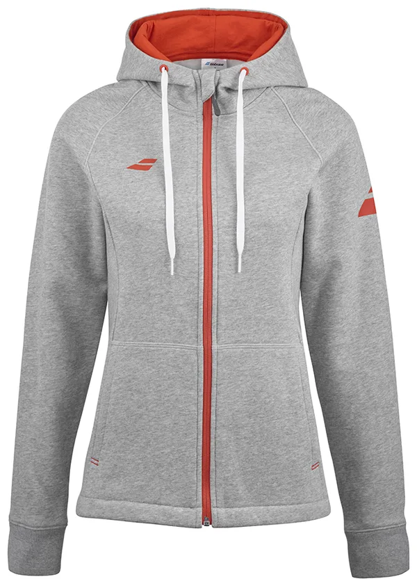 Babolat Exercise Hood Jacket Women Heather Grey