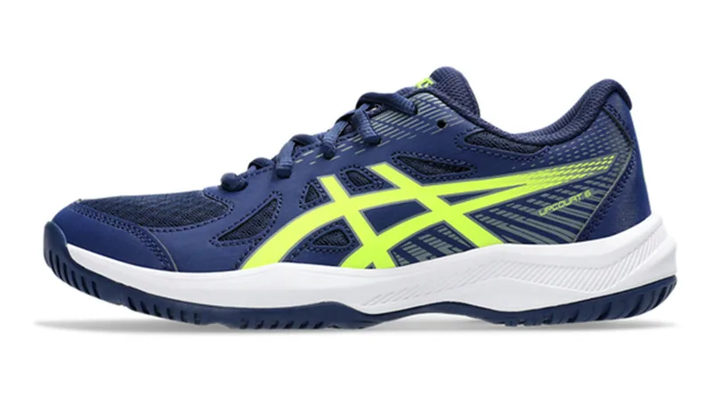 Asics Gel Upcourt 6 Junior Blue Expanse Safety Yellow