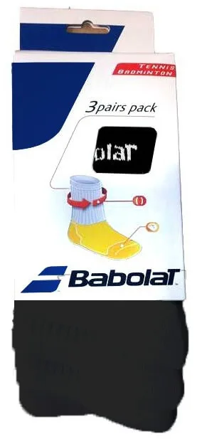 Babolat 3 Pairs Pack Black