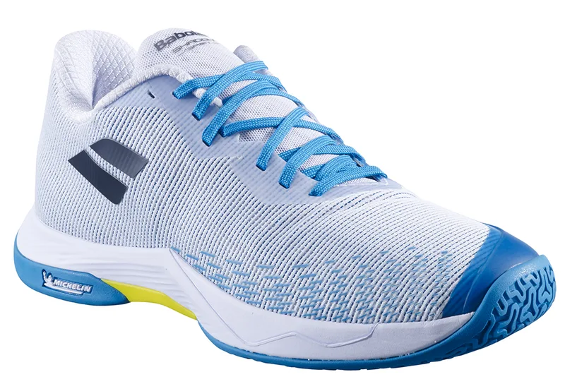 Babolat Shadow Spirit 2 Men White Algier Blue - 4