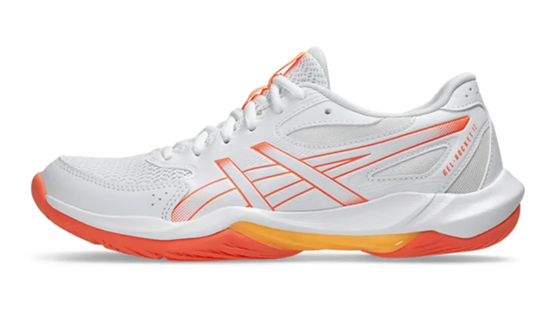 Asics Gel Rocket 12 Women White Vivid Coral