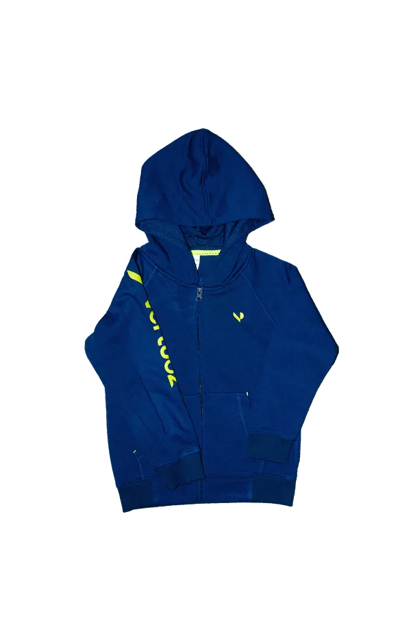 Vertuoz Sweat Zippé à Capuche Navy
