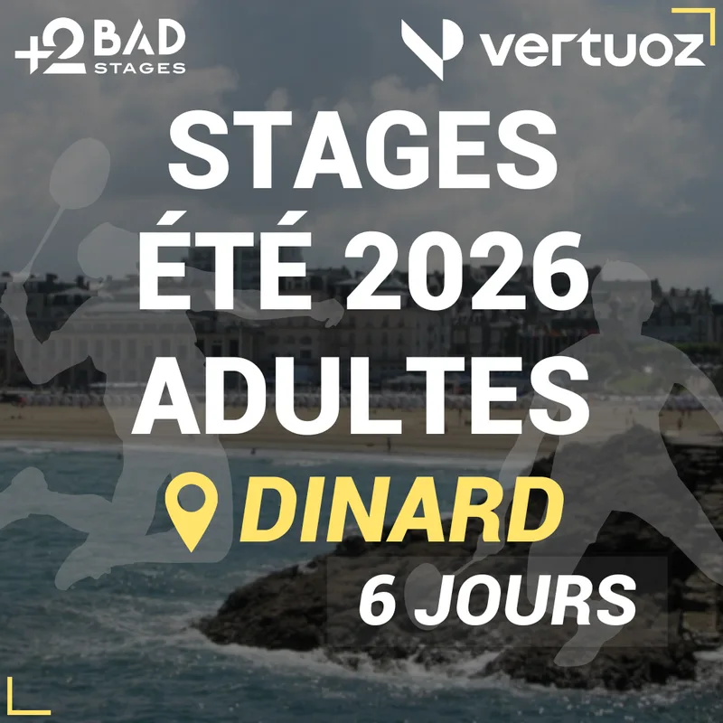 Stage badminton adultes Dinard été 2026 - 3