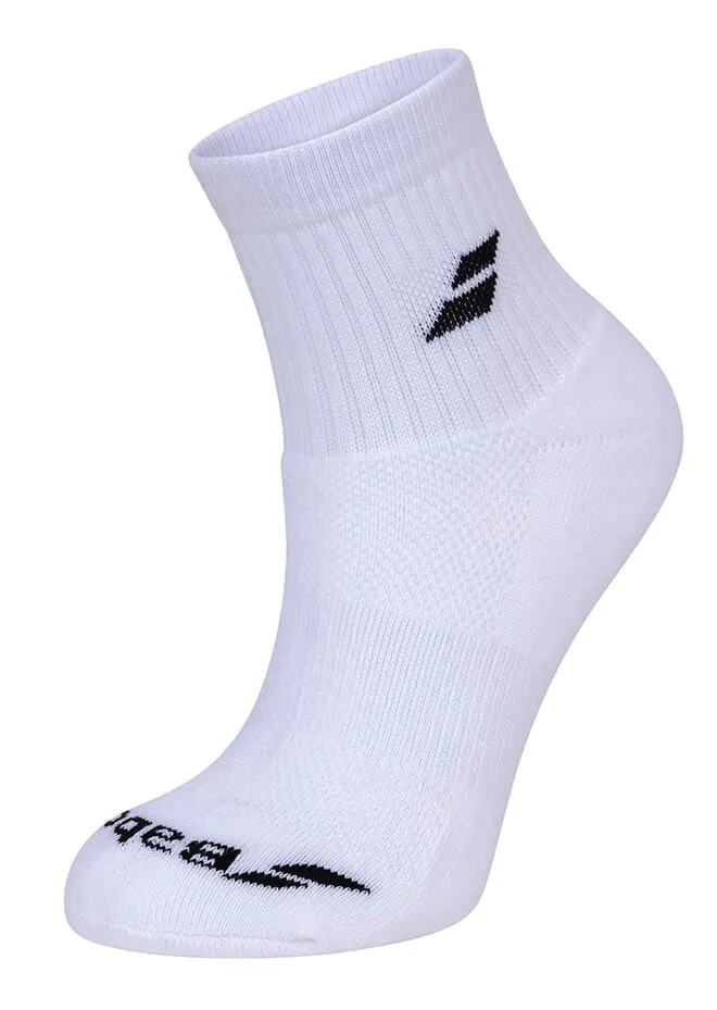 Babolat Quarter 3 Pairs Packs White