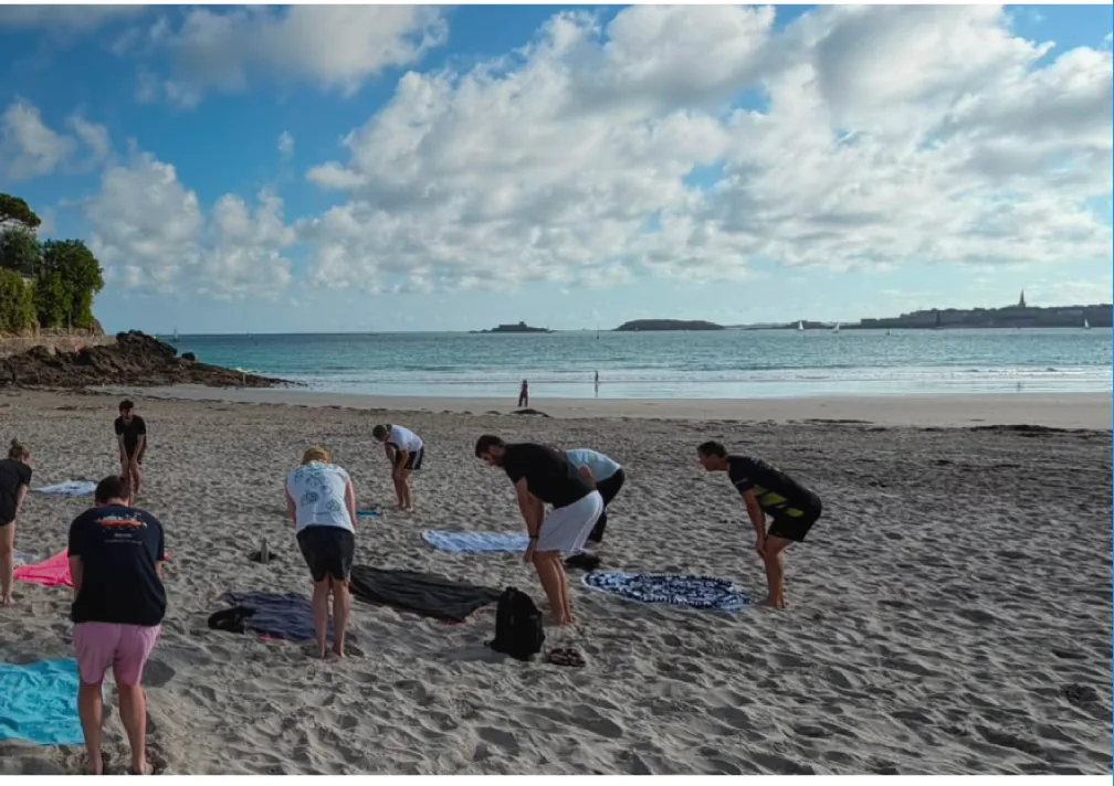 La plage de Dinard et ses villas